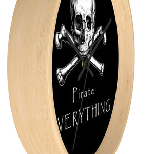 Pirate Everything Wall clock