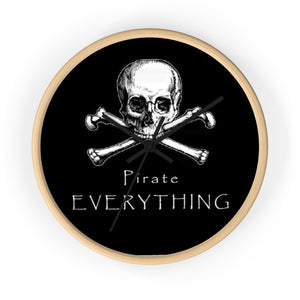 Pirate Everything Wall clock